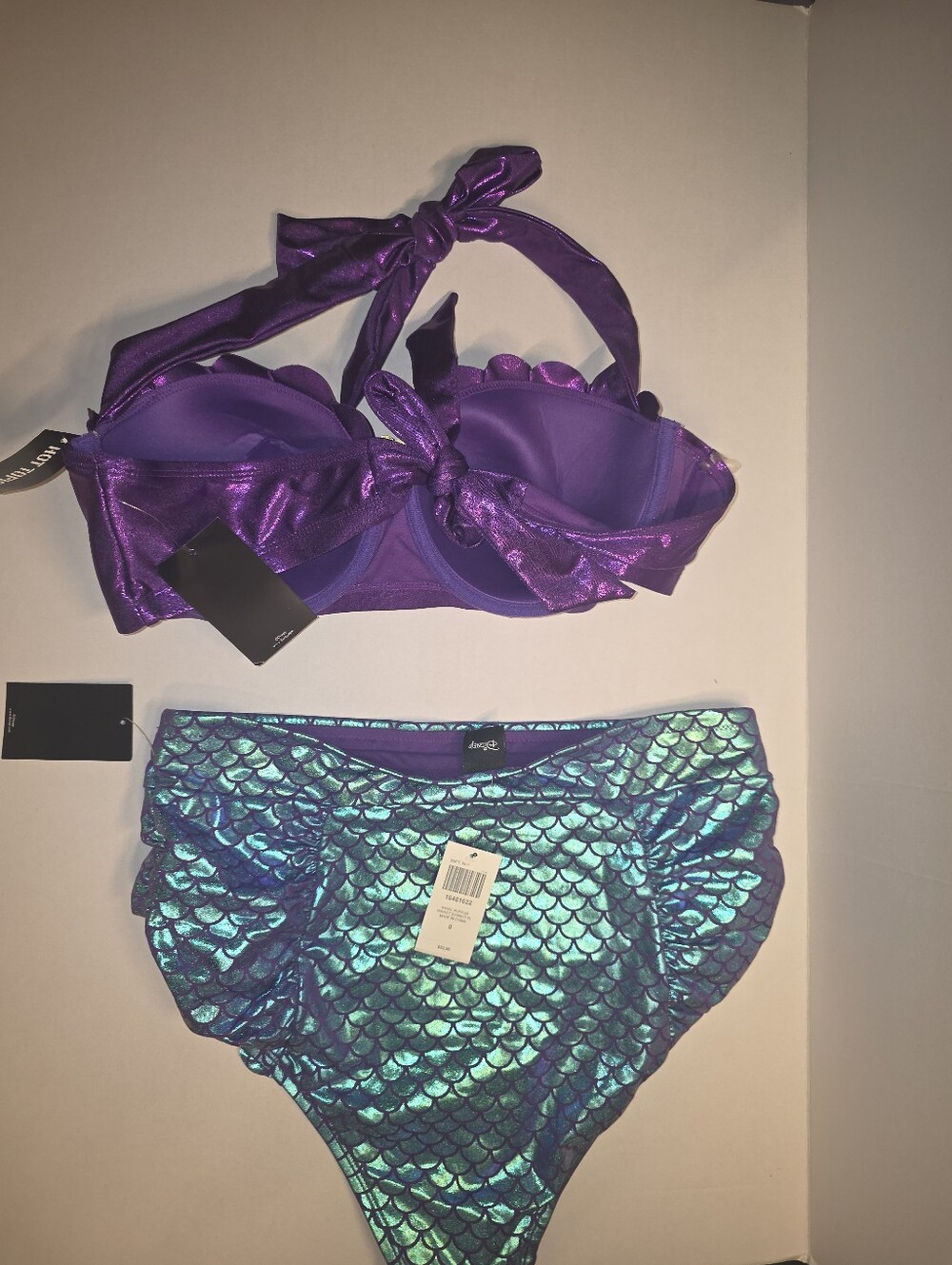 Ariel Little Mermaid Bikini Top Sz 1 Bottoms Sz 0